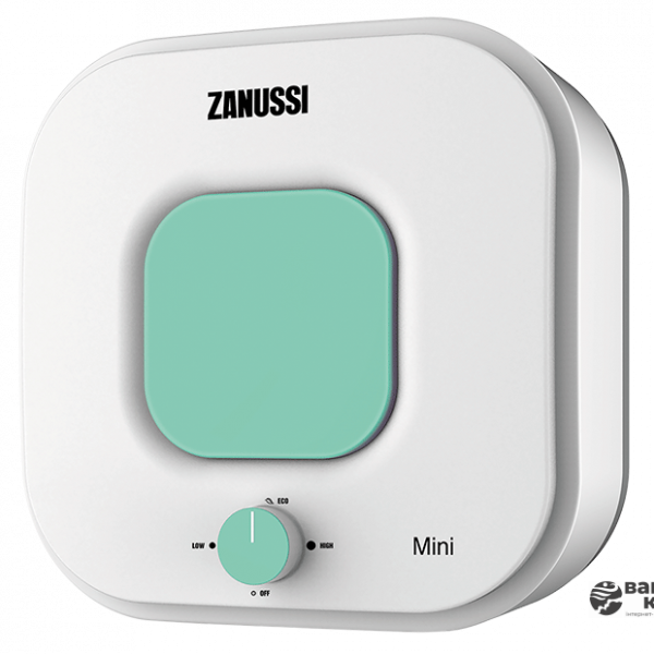 Водонагрівач Zanussi ZWH/S 10 Mini O (Green) над мойкой